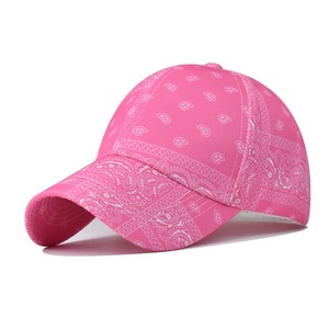 Chapéu de beisebol para mulheres com estampa de flores Paisley novo designer por atacado - Product Image 5
