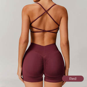 سترة حمالة صدر رياضية ملونة عالية المرونة خفيفة الوزن قابلة للتنفس للنساء - Product Image 5