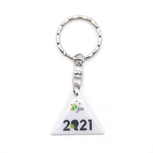 Custom 3D Shiny Nickel Plating Keychain Zinc Alloy Metal Customer Design Key Chain - Product Image 4