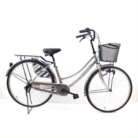 Vélo de ville pas cher pour adultes, femmes, 26 pouces, cadre en acier, vélo de route 6 vitesses, cadre souple, vente en gros
