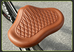 Vente en gros <span class=keywords><strong>de</strong></span> <span class=keywords><strong>selle</strong></span> <span class=keywords><strong>de</strong></span> vélo extra large et confortable, double amortissement, rembourrage doux, cuir PU imperméable, siège <span class=keywords><strong>de</strong></span> vélo pour vélo électrique - Product Image 3