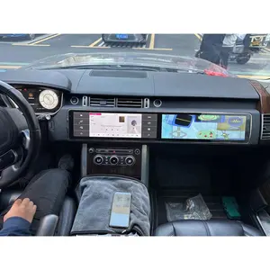 Rádio virtual Android para carro, rádio compatível com Land Rover Range Rover Vogue L405 Sport L494 Digital, estéreo, compatível com GPS