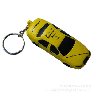 Porte-clés de voiture en mousse PU Brisbane Roadway Rent A Car, réversible, en plastique, motif dessin animé - Product Image 5