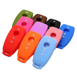 Crh Silicone xe từ xa <span class=keywords><strong>Key</strong></span> Fob Bìa trường hợp Tương thích với Mercedes Benz một C E S G CLASS GLC Cle CLA GLS phụ kiện chìa khóa xe - Product Image 4