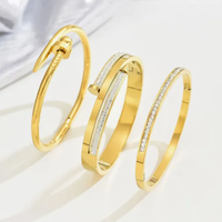 Bracelet Réplique AAA en Acier Inoxydable Or Diamant, Ne Se Décolore Pas, avec Tournevis à Clous