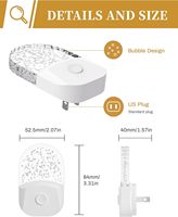 Lampes de nuit LED TSINYE à brancher sur le mur, lumière de nuit changeante de couleur pour enfants, lumière de nuit LED RGB 8 couleurs avec capteur crépusculaire