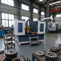 Mesin Pengerasan Induksi CNC Spindel Tunggal 100KW dengan Motor Servo untuk Perlakuan Panas Permukaan Roda Kereta Api Diameter 1500mm