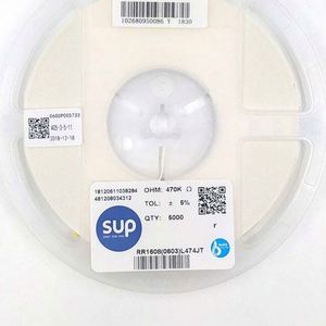 Bulk Discount RR1608 0603L474JT 0603 1608 Resistors Chip Resistors SMD Resistors 470Kohm 5% 1/10W Thick Film Resistor - Product Image 1