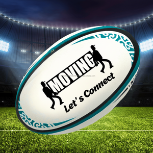 Balón de Rugby Promocional Barato con Logotipo Personalizado, Impresión de Tamaño 3 y 4, PVC, Publicidad, Regalo Gratis, Fabricante - Product Image 1