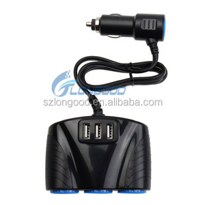 3 cách Splitter + Cổng USB xe Thuốc lá nhẹ hơn ổ cắm Splitter sạc - Product Image 2