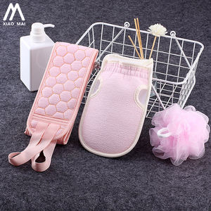 3 pièces éponge de bain exfoliante éponge de bain longue pour le dos brosse de bain en maille pour femmes hommes personne corps éponge - Product Image 2