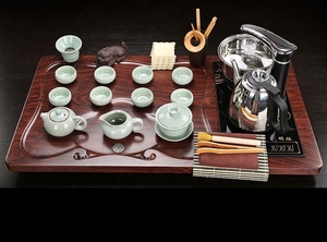 Bàn Trà Gia Đình Phòng Khách Bàn Trà Hiện Đại Tích Hợp Bếp Cảm Ứng Bộ Hoàn Chỉnh Bộ Trà Kung Fu - Product Image 4