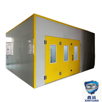 Cabine de peinture à pulvérisation automatique à chauffage électrique écologique - Cabine de peinture à haute efficacité avec système de filtration d'air 18KW 220V/380V