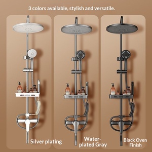 Ensemble <span class=keywords><strong>de</strong></span> <span class=keywords><strong>douche</strong></span> haute pression moderne pour salle <span class=keywords><strong>de</strong></span> bain domestique, pomme <span class=keywords><strong>de</strong></span> <span class=keywords><strong>douche</strong></span> avec fonction <span class=keywords><strong>de</strong></span> surpression, unité autonome - Product Image 1