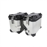 Boîte latérale universelle pour moto en alliage d'aluminium 36L, résistante aux chutes et aux collisions, coffre essentiel pour les voyages