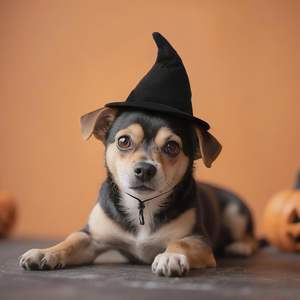 Poliéster Lujo Halloween Otros accesorios de ropa para mascotas Mago negro Sombrero de bruja Mascota Perro gato Disfraz Cosplay - Product Image 6