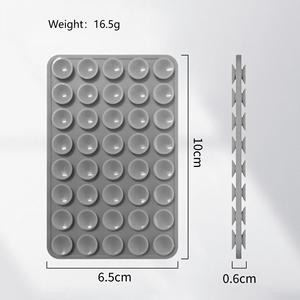 Support de téléphone à ventouse en silicone double face, accessoire adhésif double face pour <span class=keywords><strong>iPhone</strong></span> et Android - Product Image 4