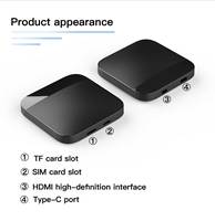 LICHEFANG 4G+64GB Magic Box Portable Carplay Android 12 System Wireless Android Auto Carplay Ai Box avec HD MI