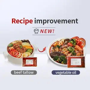 Sabor sebo bovino Últimas Fórmula Atualizada Óleo Vegetal Hot Pot Tempero Condimento