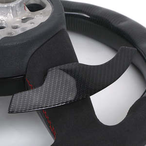 Alcantara Grip Carbon Fiber <strong>LED</strong> Illuminated Steering Wheel for Audi A3 A4 A5 A6 B7 8V B9 S3 S4 S5 RS3 RS4 RS5 RS6 <strong>RS7</strong> C7 C8 Q5 - Product Image 5