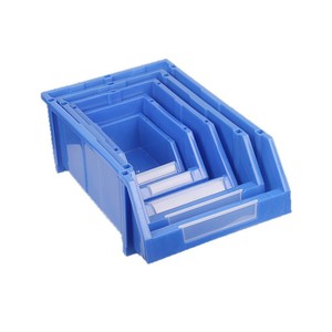 Plastic Parts Storage <b>Box</b> Thickened Rectangle 60kg Load Capacity Blow Molding Standing Type Yellow Red Blue Color - Product Image 2