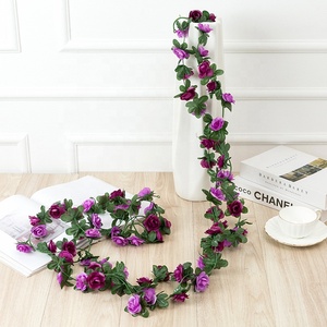 Fiori Artificiali, Ghirlande di Rose e <span class=keywords><strong>Glicine</strong></span>, Decorazioni per Archi Nuziali, Ghirlande di Fiori Finti per Feste - Product Image 6