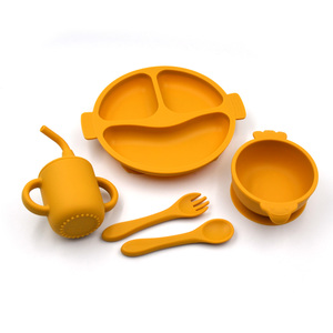 Vaisselle en silicone pour bébé sans BPA, ensemble pour le dîner, les bols collants à ventouse pour enfants, <span class=keywords><strong>assiette</strong></span> pour les tout-petits, nouveauté - Product Image 1