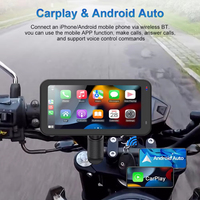 Navigator sepeda Motor nirkabel Android Auto layar sentuh GPS Motor tahan air