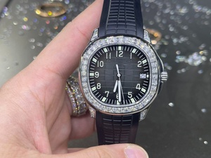 Reloj Mecánico Automático Clásico para Hombre, Bisel de Diamantes de Lujo, Correa de Silicona Negra, Reloj de Pulsera Deportivo y de Negocios - Product Image 5