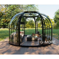Structure métallique en profilé aluminium G-MORE pour spa, abri rétractable, véranda, dôme en verre, serre 17x12 pieds
