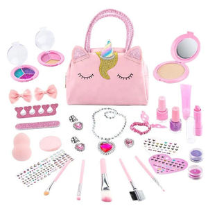 Kit de Maquillaje de Plástico para Niños - Set de Maquillaje Realista para Niñas de 5 a 7 Años, Juguete Lavable para Jugar - Product Image 1