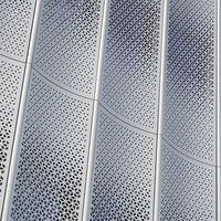 Panel de Aluminio Perforado Decorativo, Revestimiento Hueco con Recubrimiento PVDF, Clase Ignífuga e Impermeable, para Gimnasios, Exteriores de Edificios y Paredes Exteriores