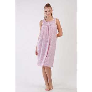 Chemise de nuit sans manches pour femme Talne, en tissu doux tissé avec des cristaux roses, vêtements de nuit classiques - Product Image 6