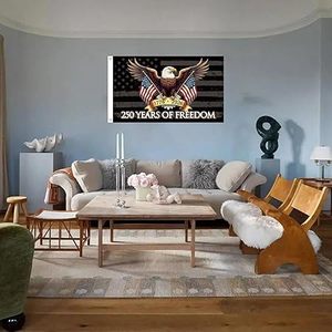 <span class=keywords><strong>Bandiera</strong></span> <span class=keywords><strong>Americana</strong></span> di Alta Qualità 3x5 Piedi, 250 Anni, Doppia Faccia, Design Patriottico USA, Bandiere Commemorative 1776-2026 - Product Image 4
