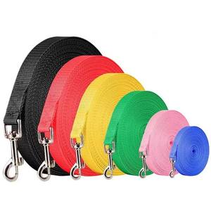 Correa larga de nailon para entrenamiento de mascotas, accesorio personalizado de <span class=keywords><strong>6</strong></span>/15/20/30/50/100 pies - Product Image 1