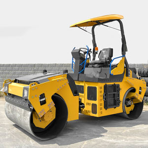 Bouwmachines 3 ton 4 ton 5 ton 6 ton 8 ton diesel mini-compacteur wegwals opzit asfaltwals met rubberen banden - Product Image 5