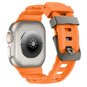 Bracelet en silicone pour Apple Watch 42-49 mm, boucle sport, style trail pour homme - Product Image 5