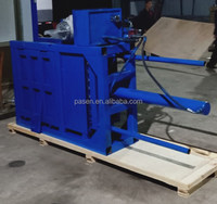 Presse à balles hydraulique manuelle pour déchets plastiques et carton