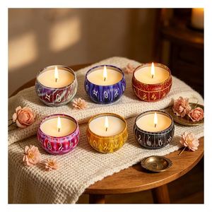Vela de Ceremonia en Lata Premium, Recuerdo para Invitados, Aroma Natural de Soya, Exhibición de Boutique para Recepciones, Selección de Lujo - Product Image 5