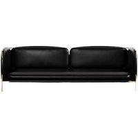 Canapé d'appoint en cuir LC antique, design rétro Bauhaus, mobilier d'hôtel et d'appartement avec acier inoxydable pour salon