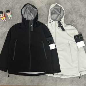 Chaqueta <span class=keywords><strong>Vintage</strong></span> para Hombre 2025 Capa Exterior Funcional con Teñido en Prenda Distintivo Estilo Stone Island Resistente a la Intemperie y <span class=keywords><strong>de</strong></span> Rendimiento Urbano - Product Image 4