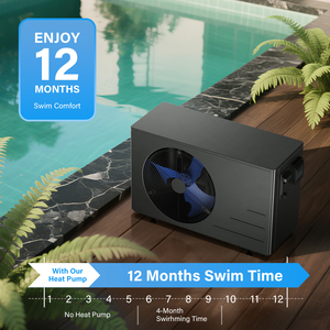 Calentador <span class=keywords><strong>de</strong></span> Agua para Piscina <span class=keywords><strong>de</strong></span> 7K y 30000 BTU para Piscinas Elevadas o Enterradas, Bomba <span class=keywords><strong>de</strong></span> Calor Eléctrica - Product Image 5