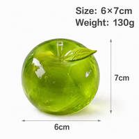 Balle anti-stress artisanale en maltose pomme verte à rebond lent et sonore