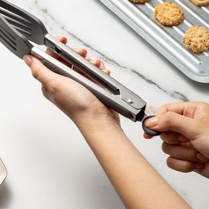 Pinces à nourriture en silicone antidérapantes, ustensile de cuisine, pinces à nourriture pour barbecue, cuisson et grillades - Product Image 3
