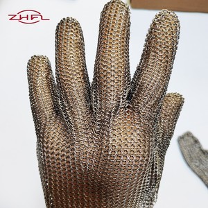 Gants en maille d'acier inoxydable de haute qualité, pour ouvrir les huîtres, cuisine, chef, filet de poisson, résistants aux coupures, certifiés EN388/ANSI - Product Image 3