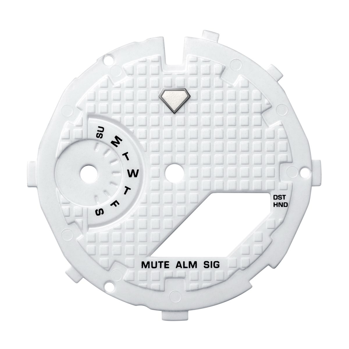 Waffle White Dial