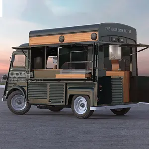 Yeni tip sokak satış kahve Van Catering arabası burger kızartması dondurma otobüs mobil gıda kamyonu