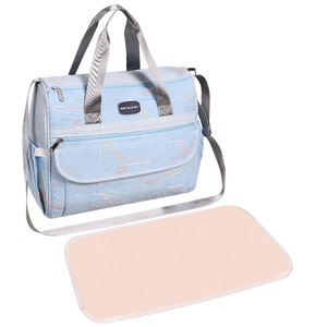 Bolso de maternidad de 37,5 cm, bolso de hombro impermeable para mujeres embarazadas con patrón bordado - Product Image 5