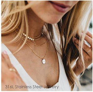 Collar con nombre de acero inoxidable personalizado, joyería de moda, proveedor mayorista - Product Image 6