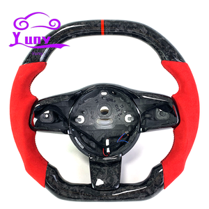 Accessoires d'intérieur costume pour <span class=keywords><strong>Jaguar</strong></span> XE XF XJL F-Type R S coupé personnalisé en fibre de carbone forgé voitures volant LED personnalisation - Product Image 1